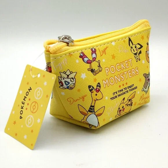 Triangle Pickachu Pokemon | Accessories | 2 Mini Pouches Of Pikachu Pokemon Triangle With ...